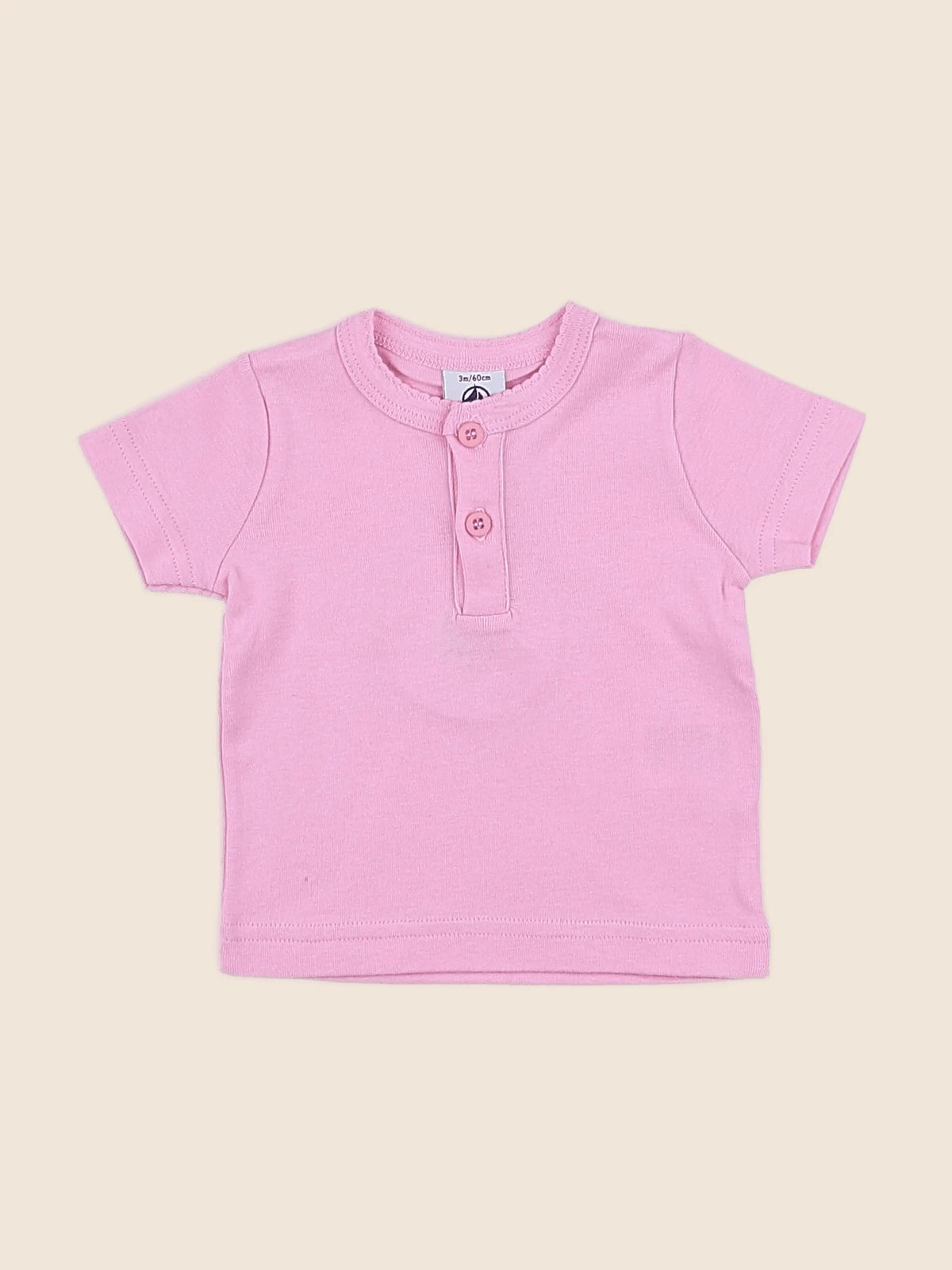 Petit Bateau - tee-shirt rose - 3 mois