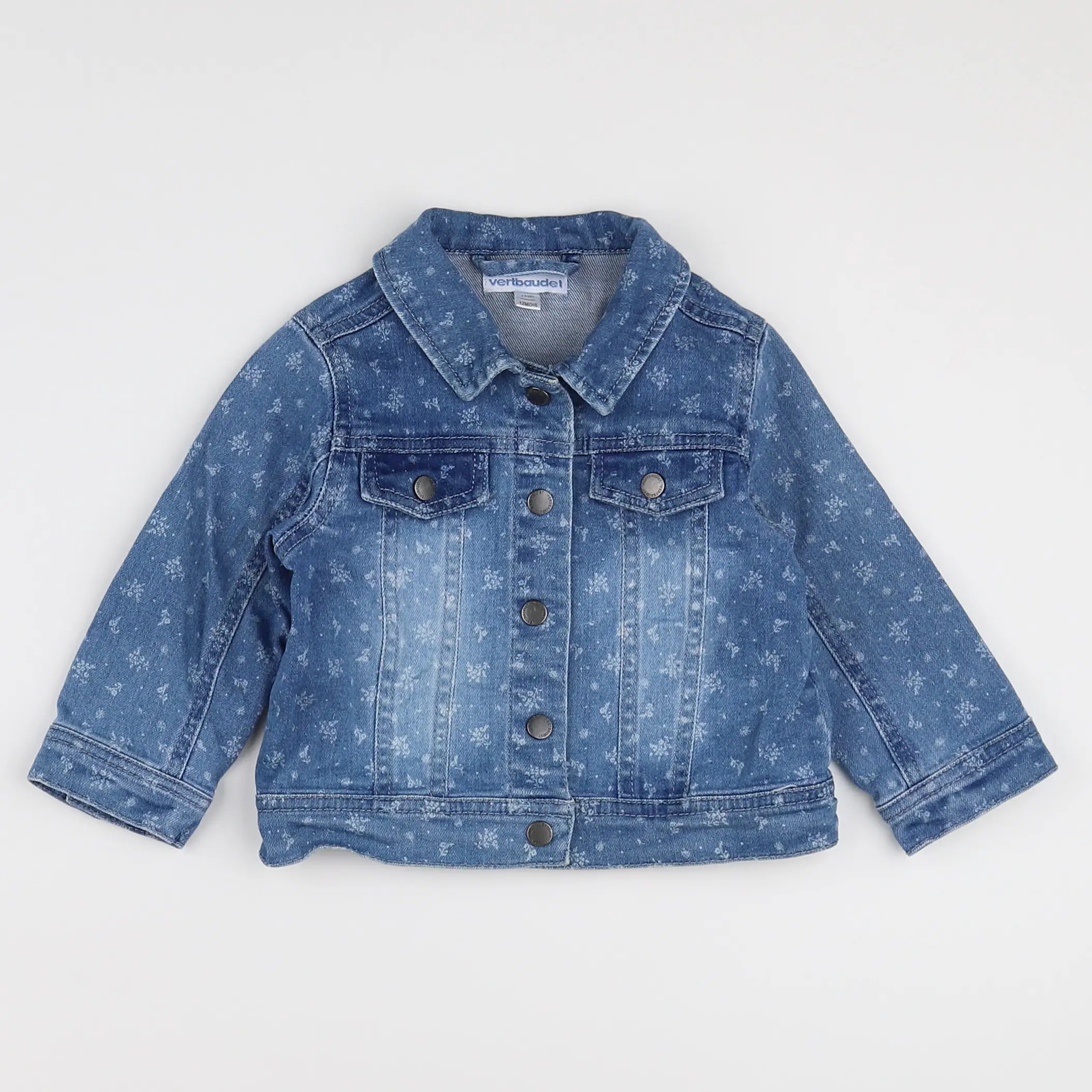 Vertbaudet - veste bleu - 12 mois