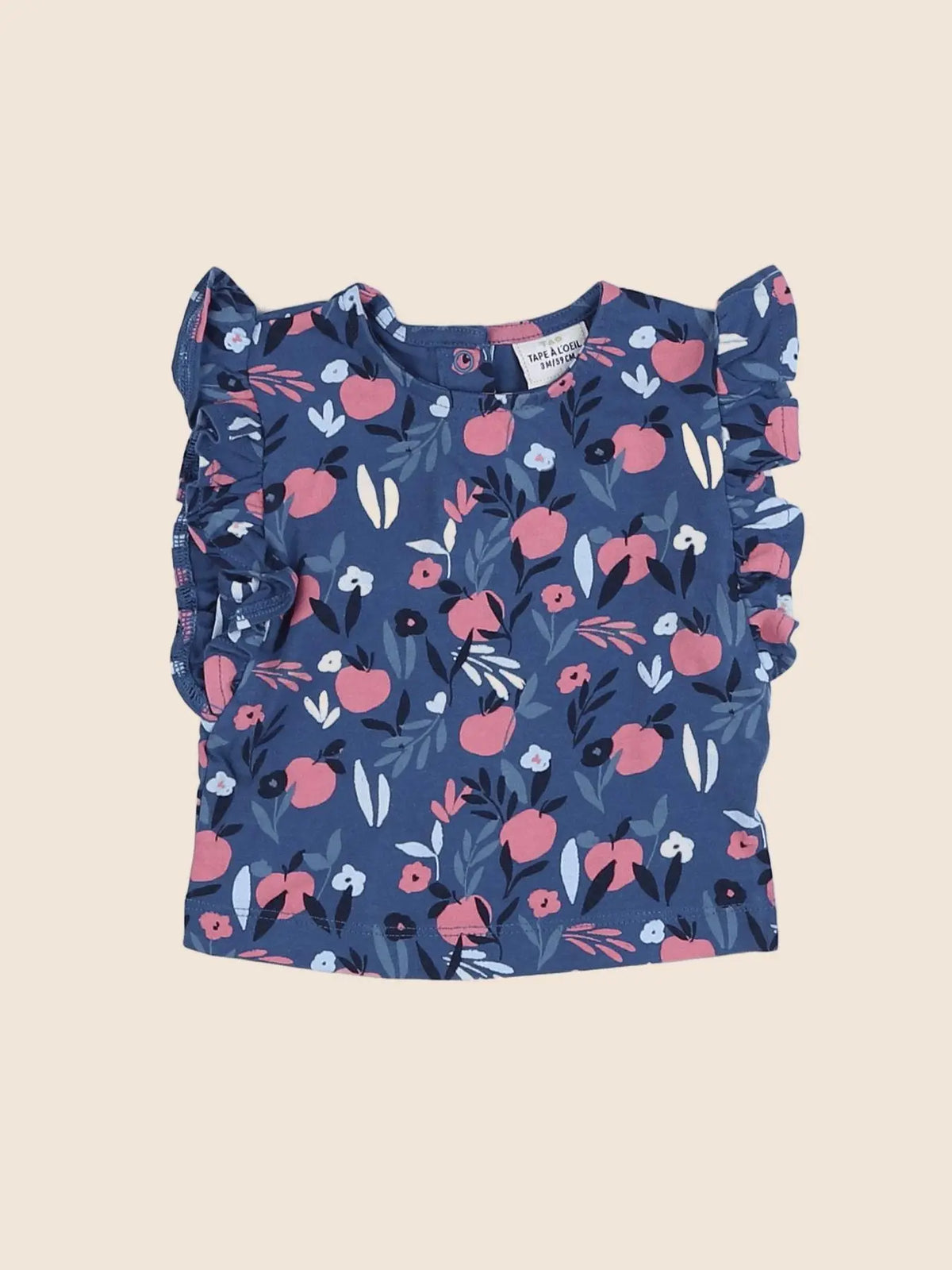 Tape à l'oeil - tee-shirt bleu - 3 mois