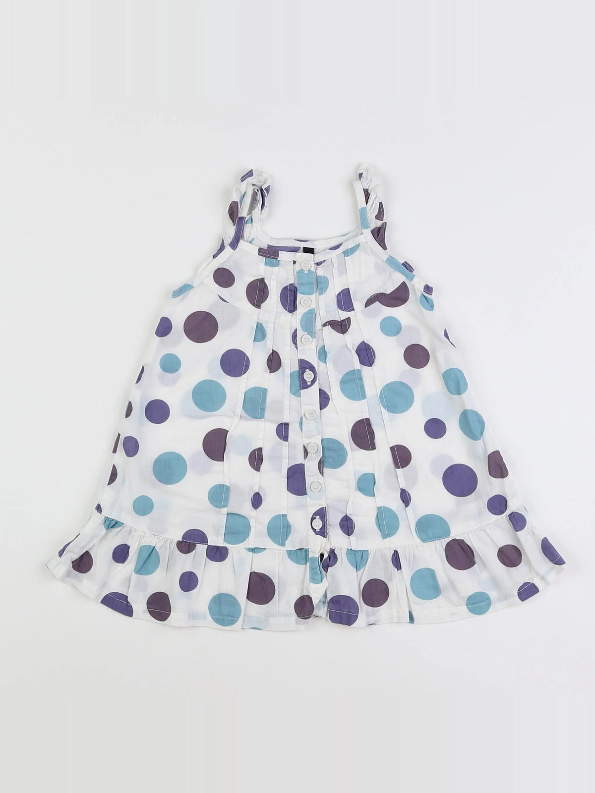 Benetton - robe multicolore - 9/12 mois