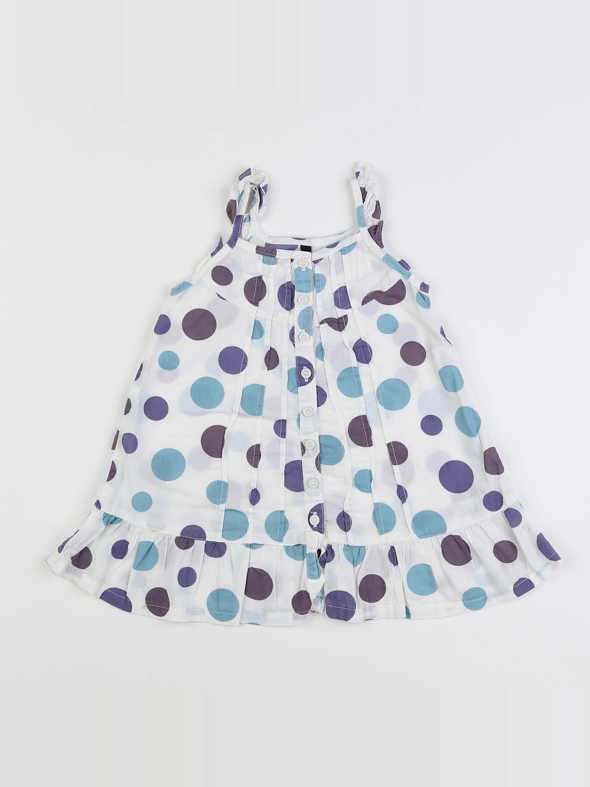 Benetton - robe multicolore - 9/12 mois