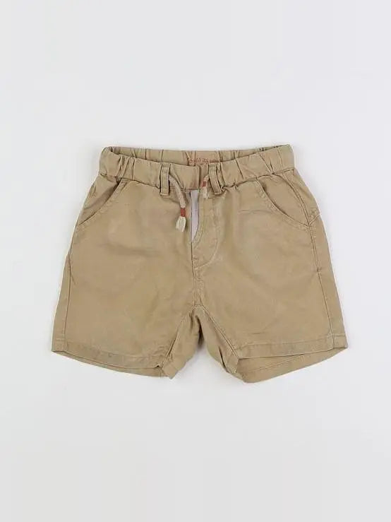 Zara - short beige - 9/12 mois
