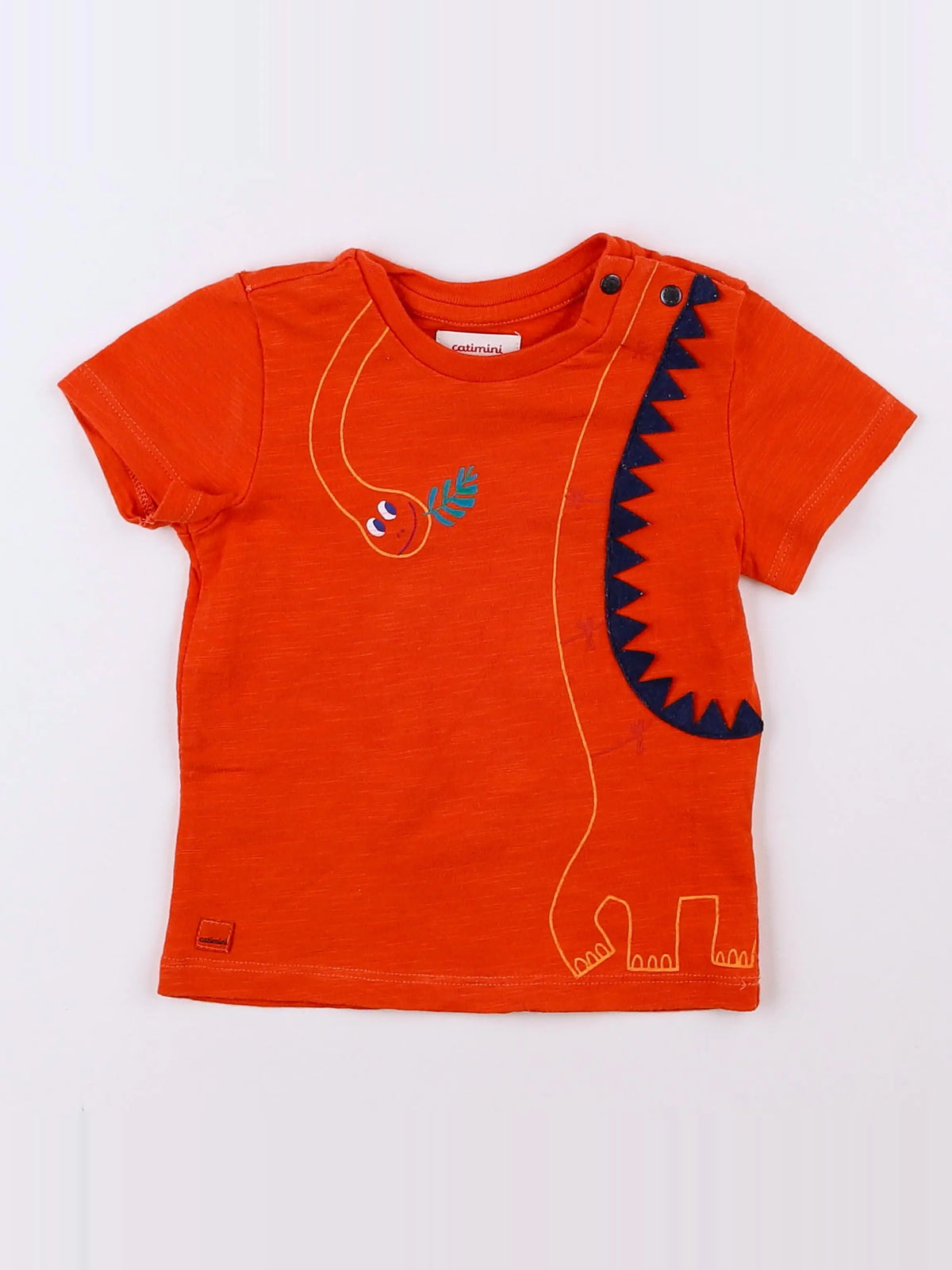 Catimini - tee-shirt orange - 12 mois