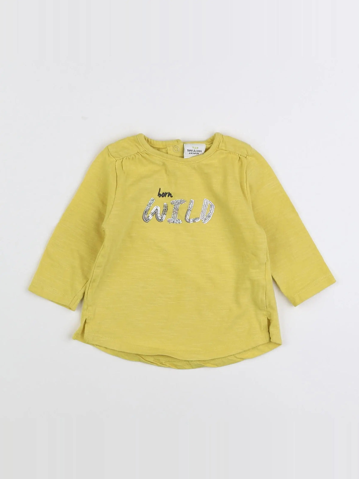 Tape à l'oeil - tee-shirt jaune - 6 mois