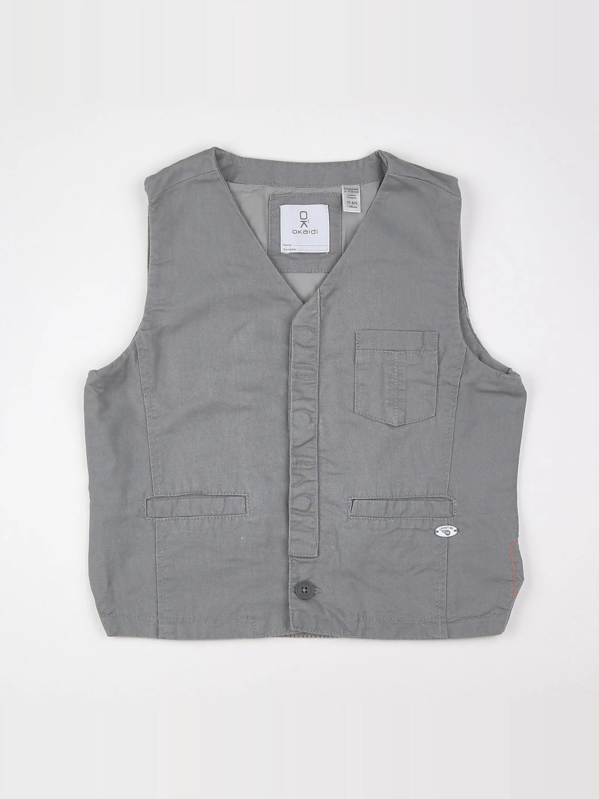 Okaidi - gilet gris - 10 ans