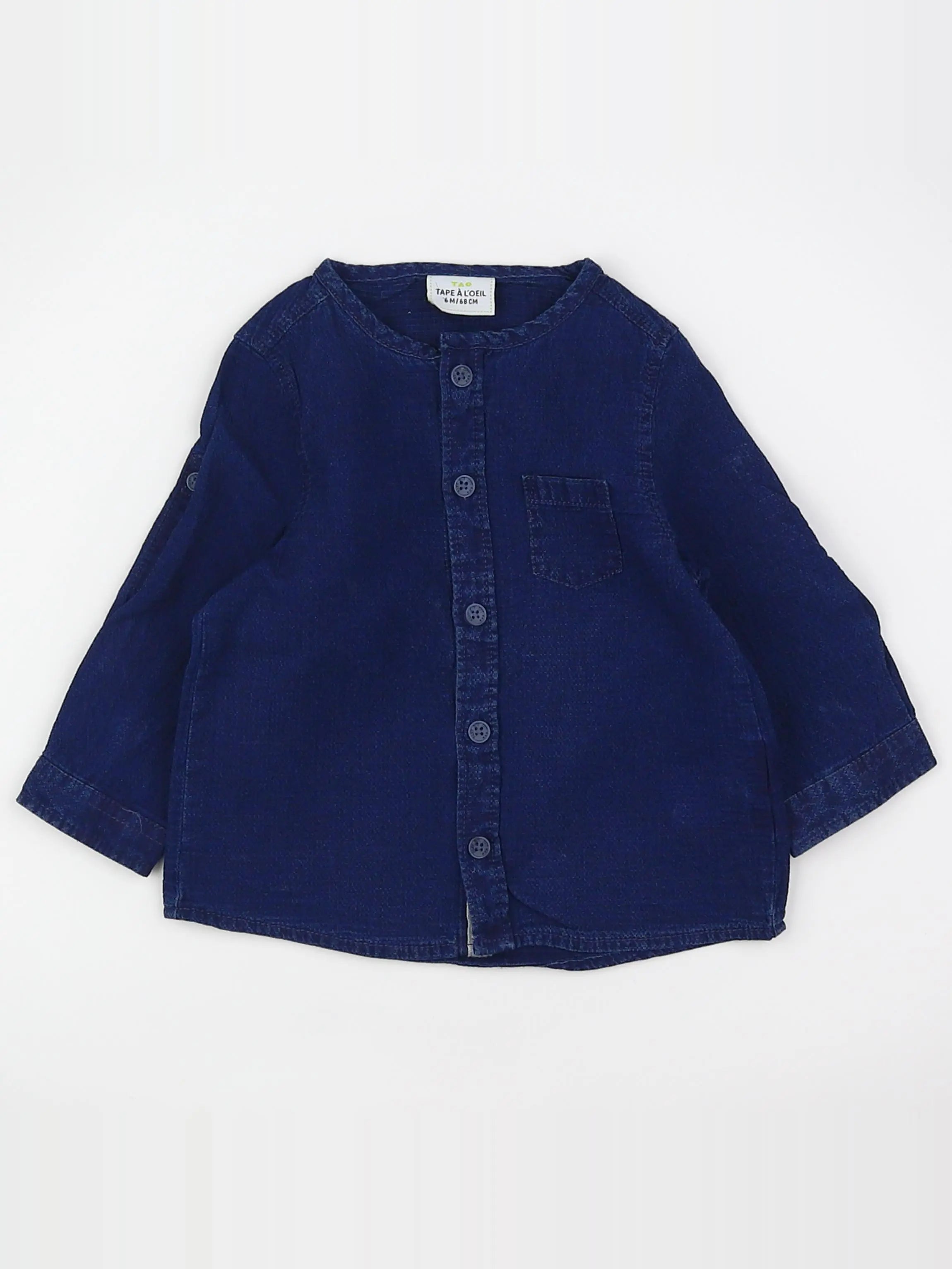 Tape à l'oeil - chemise bleu - 6 mois