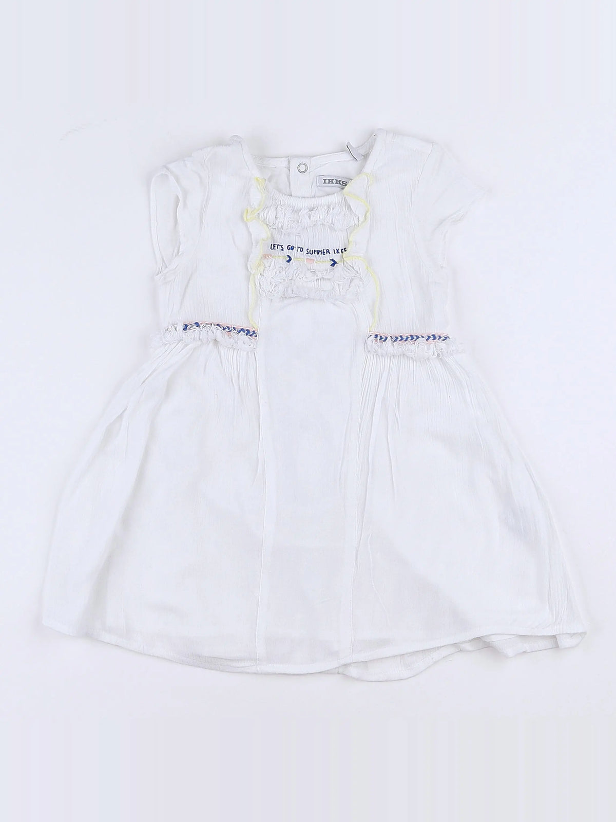 IKKS - robe blanc - 2 ans