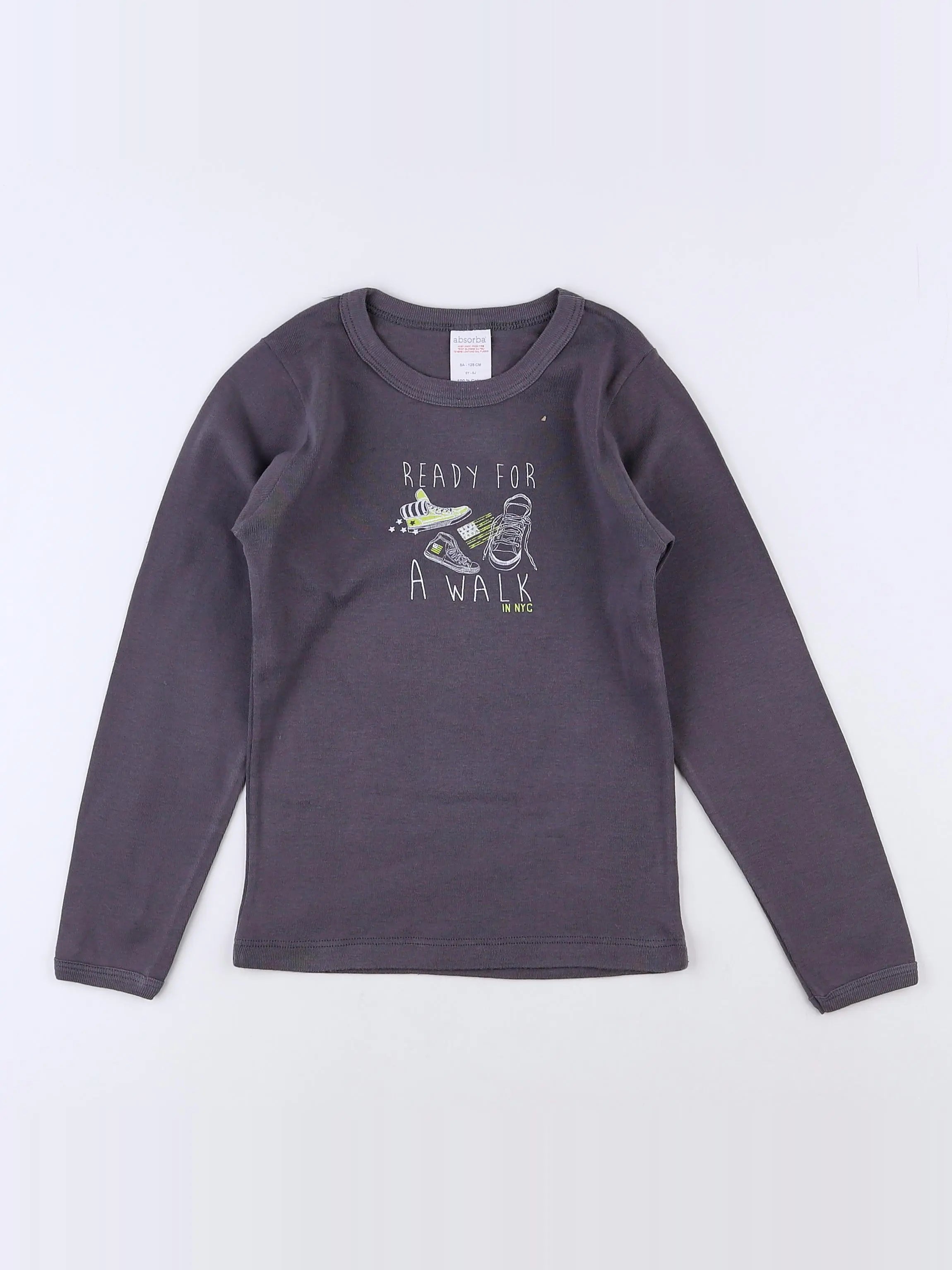 Absorba - maillot de corps gris - 8 ans