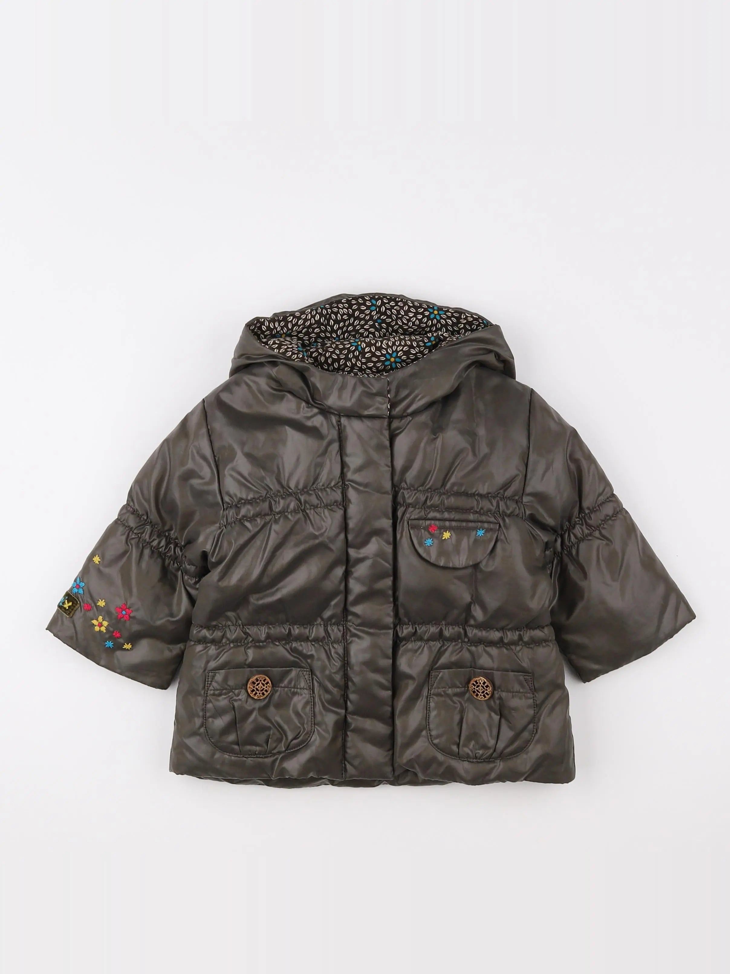 Catimini - doudoune marron - 6 mois