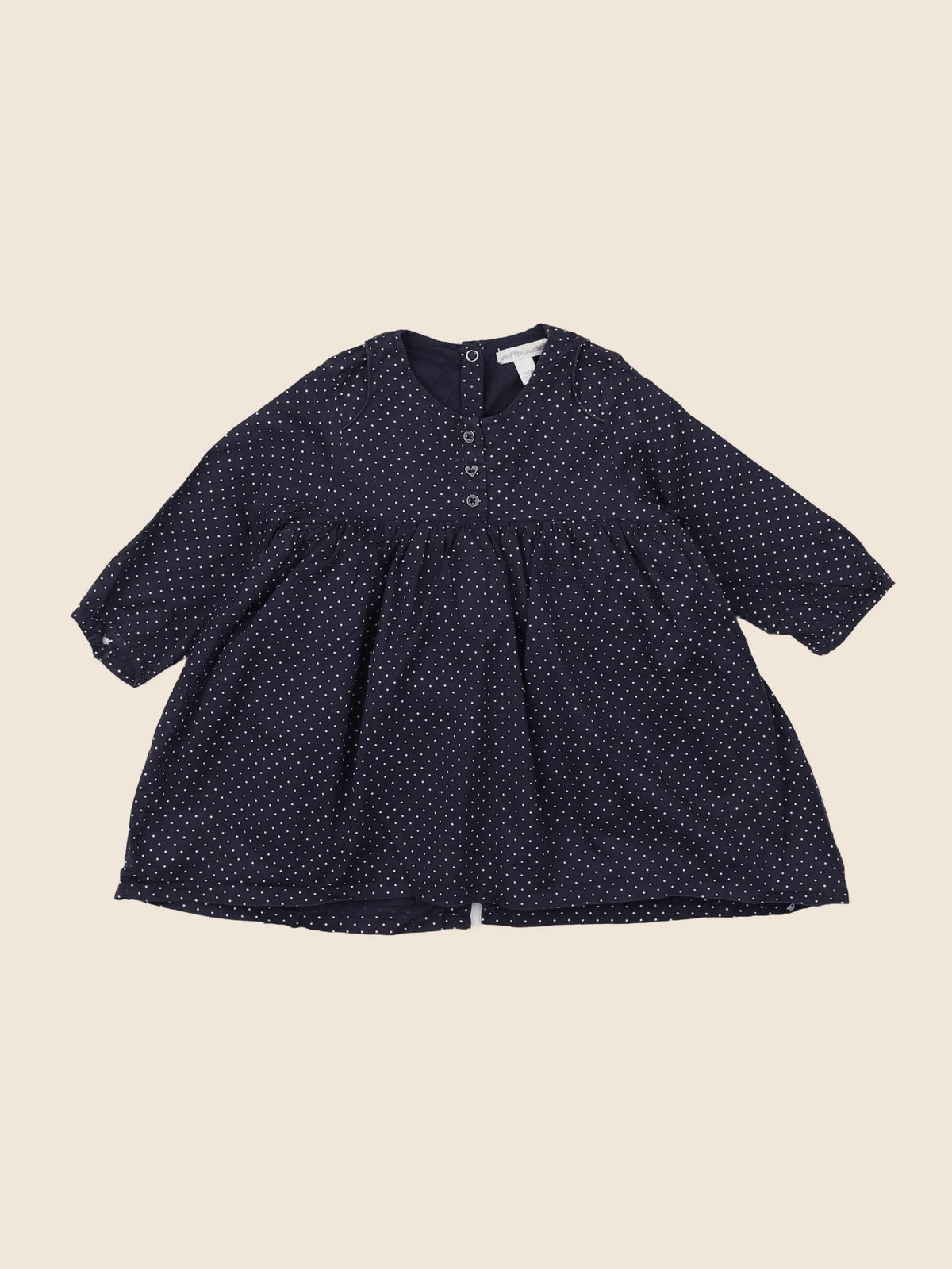 Vertbaudet - robe bleu - 12 mois