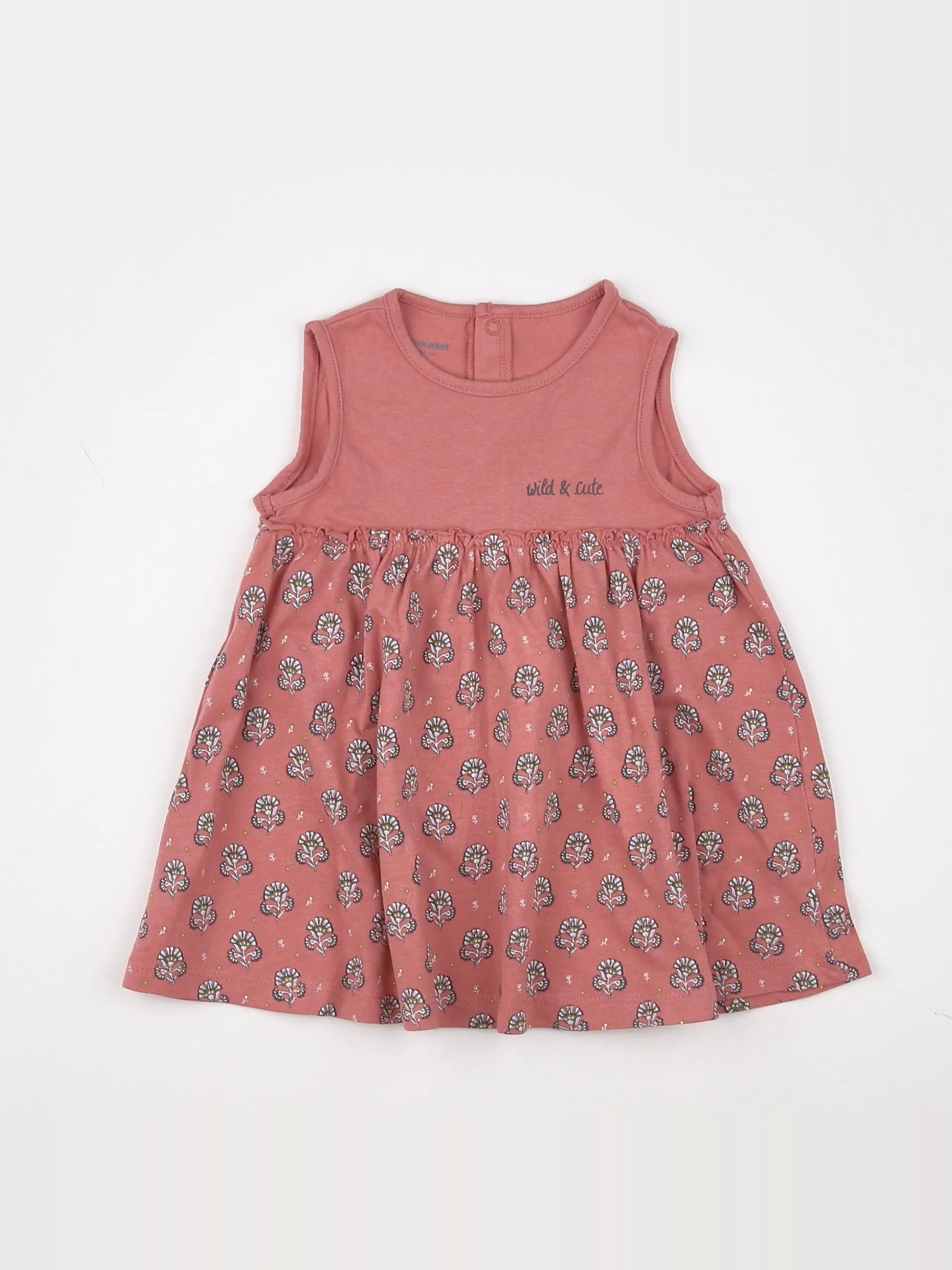 Vertbaudet - robe rose - 6 mois