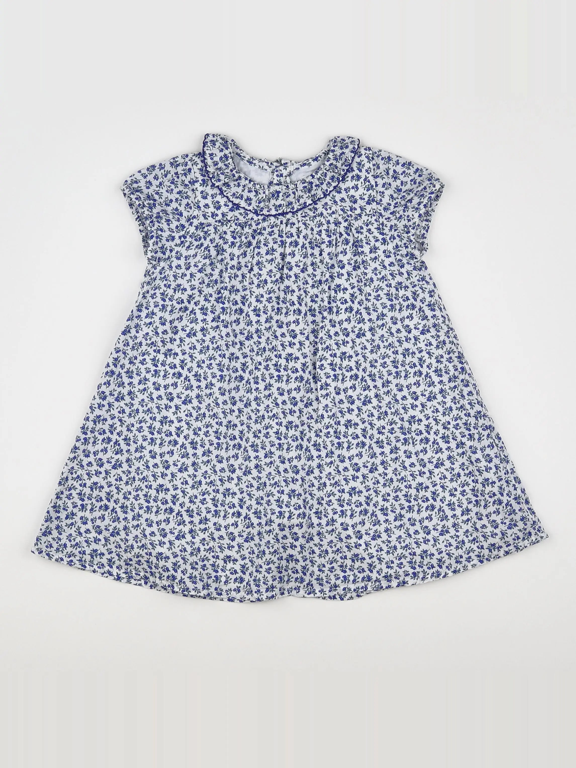 Boutchou - robe bleu - 12 mois
