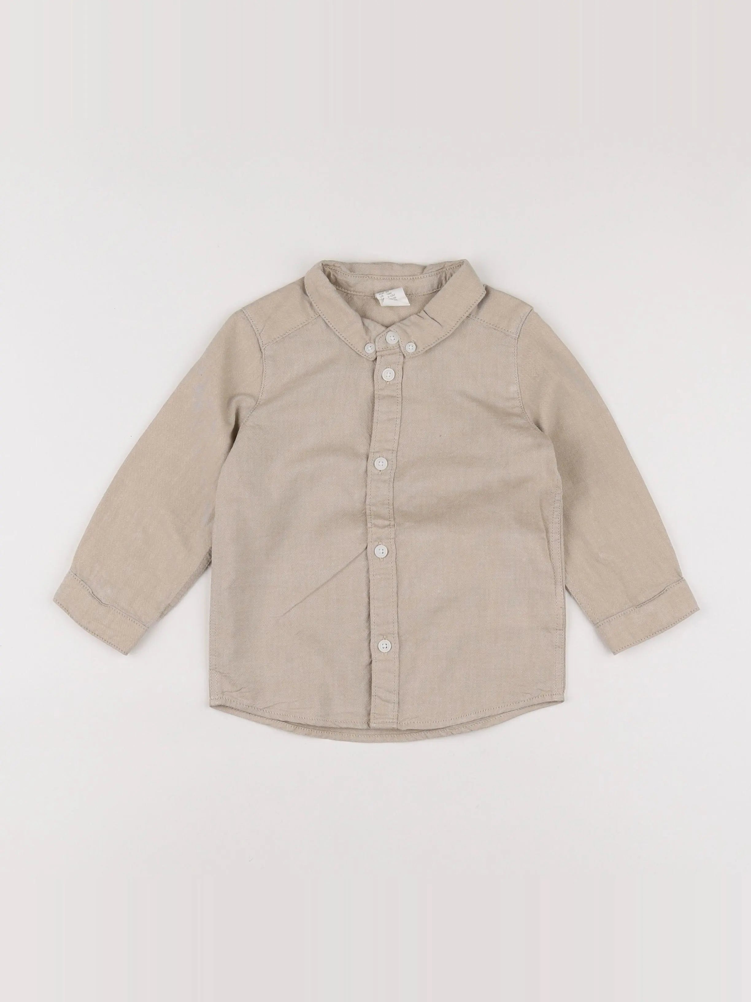 H&M - chemise beige - 12 mois