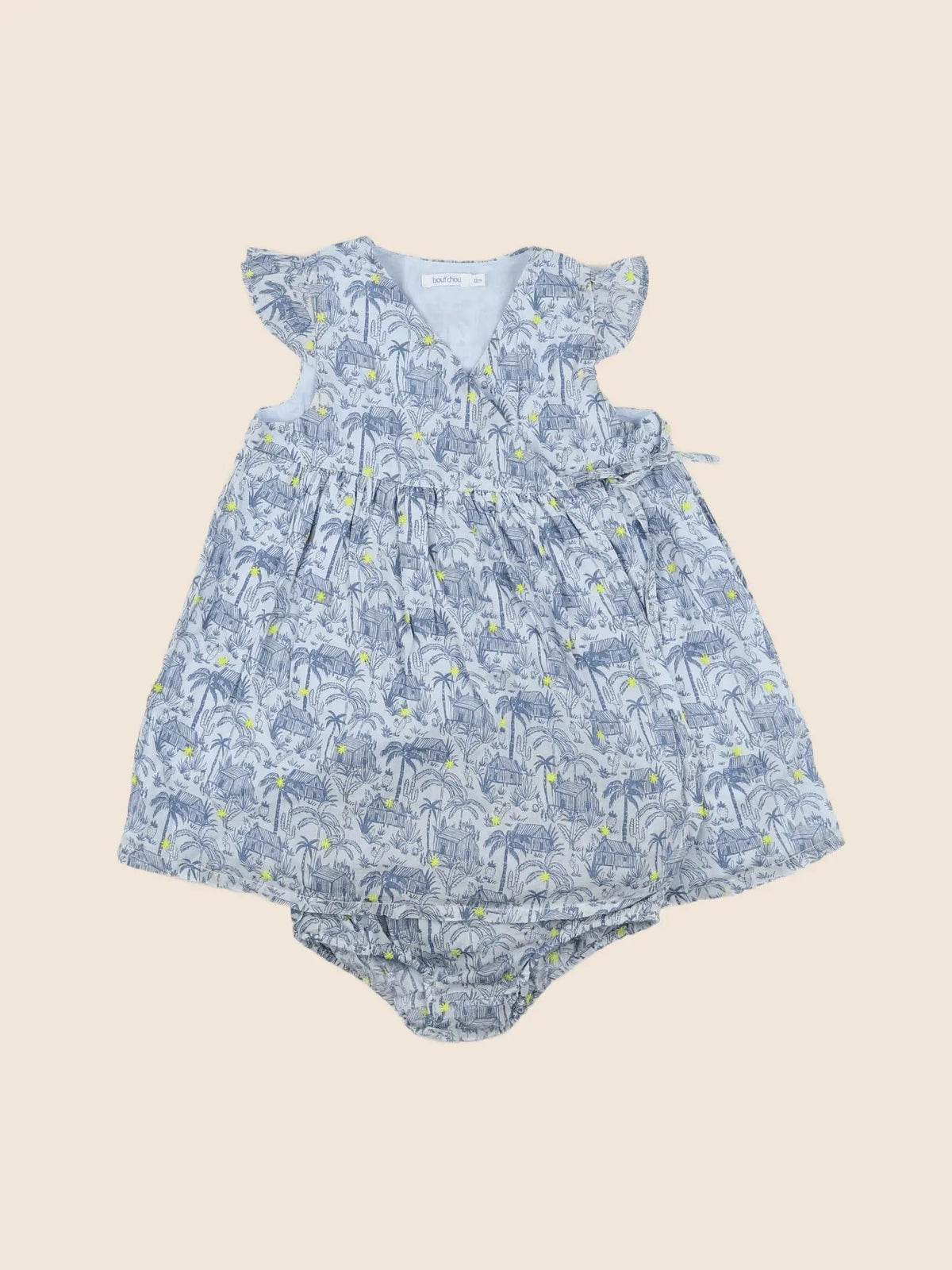 Boutchou - robe bleu - 12 mois