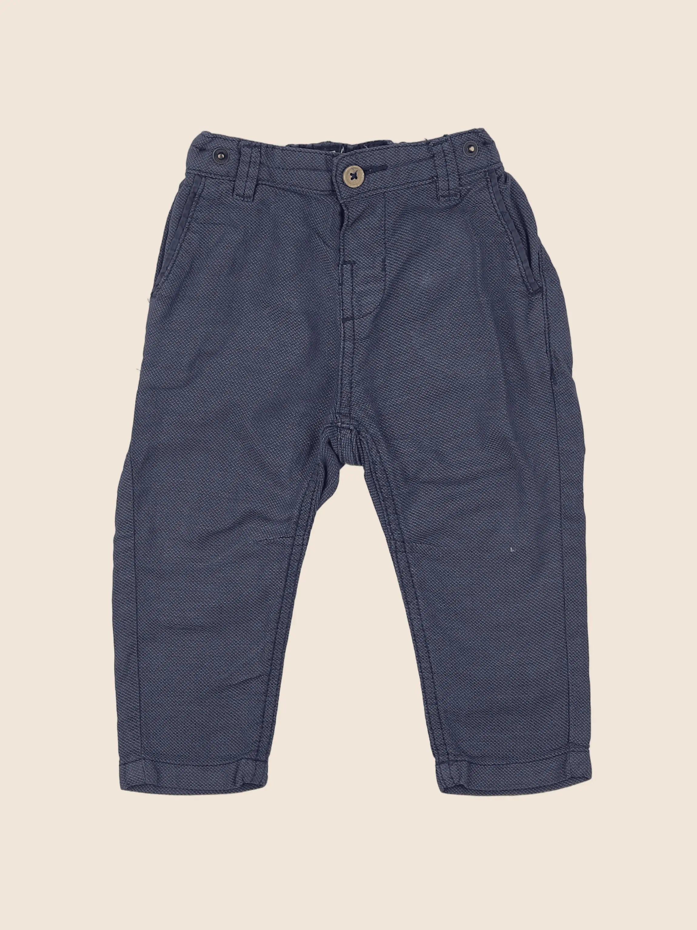 Newbie - pantalon bleu - 9 mois