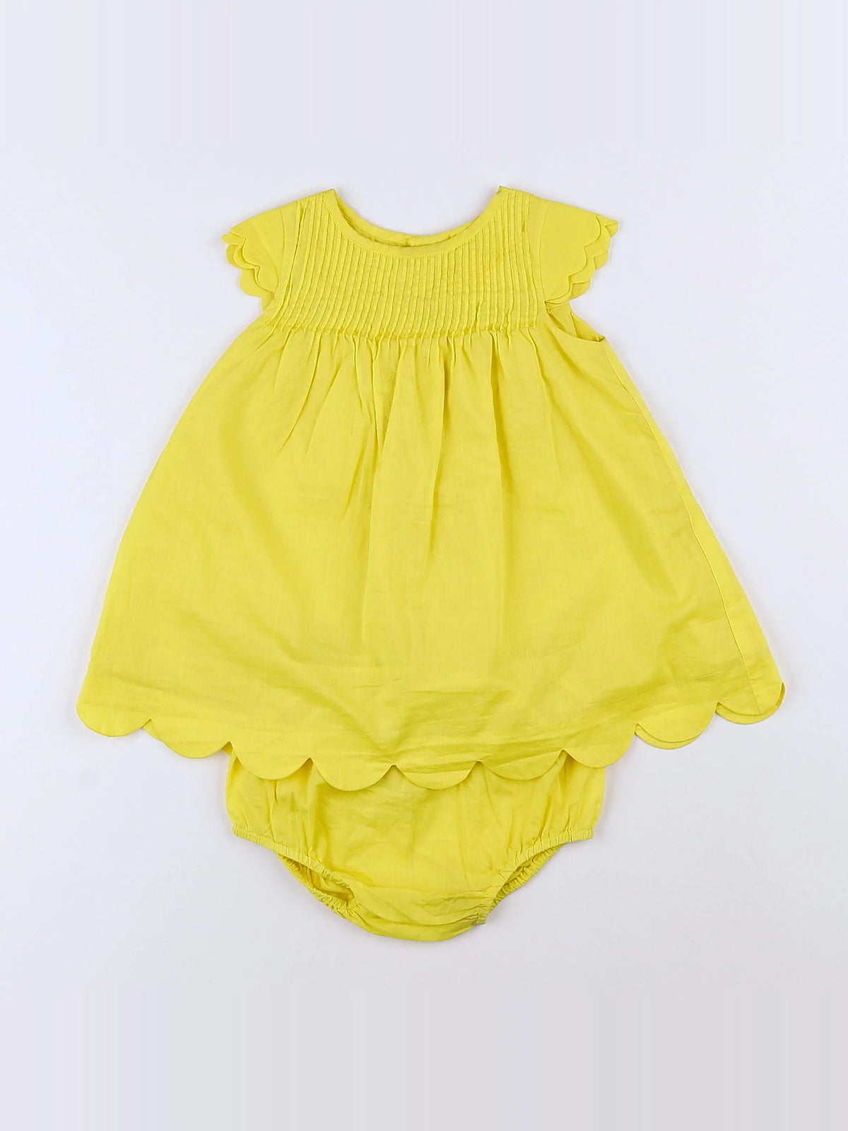 Jacadi - robe jaune - 12 mois