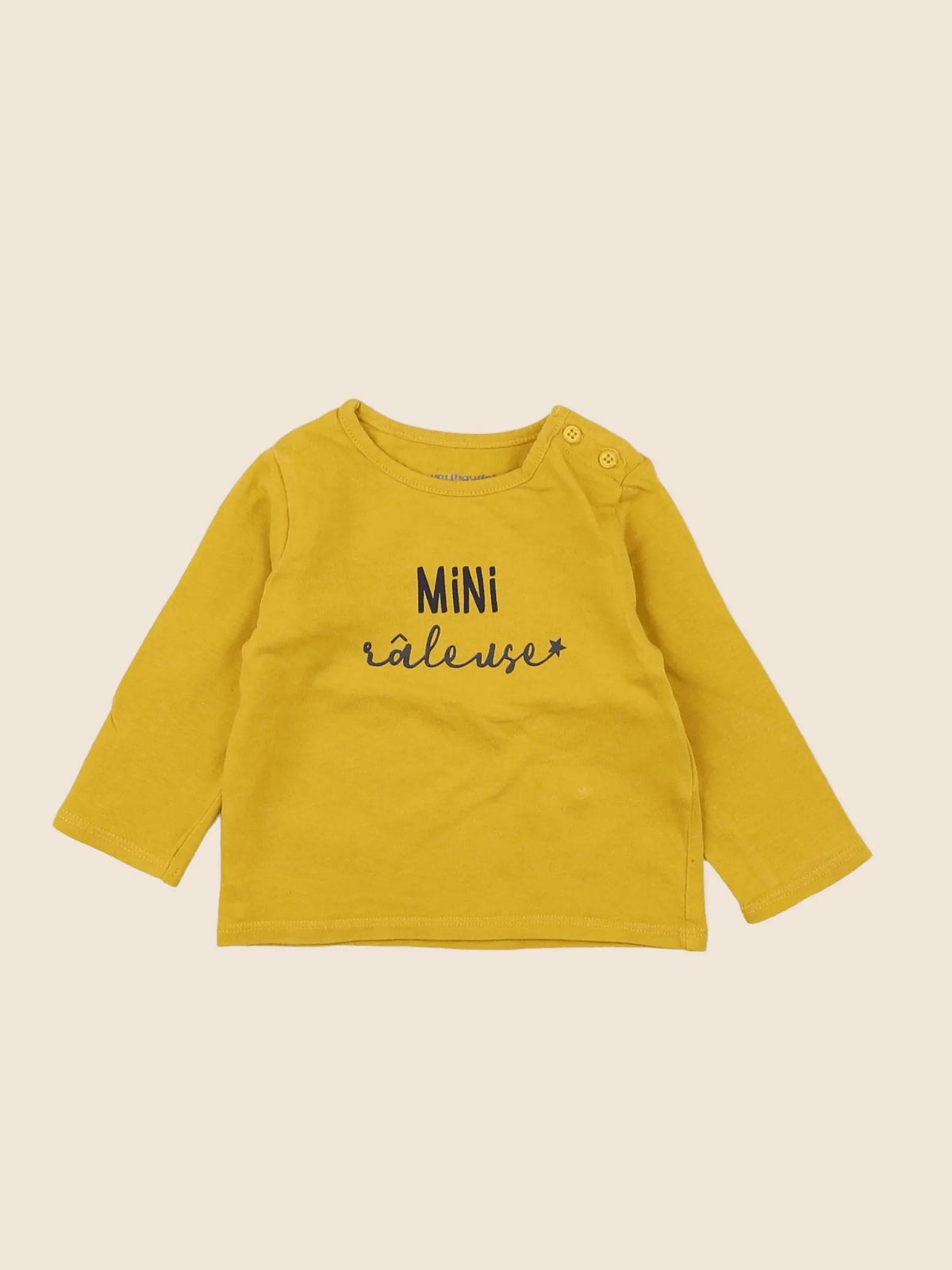 Vertbaudet - tee-shirt jaune - 3 mois
