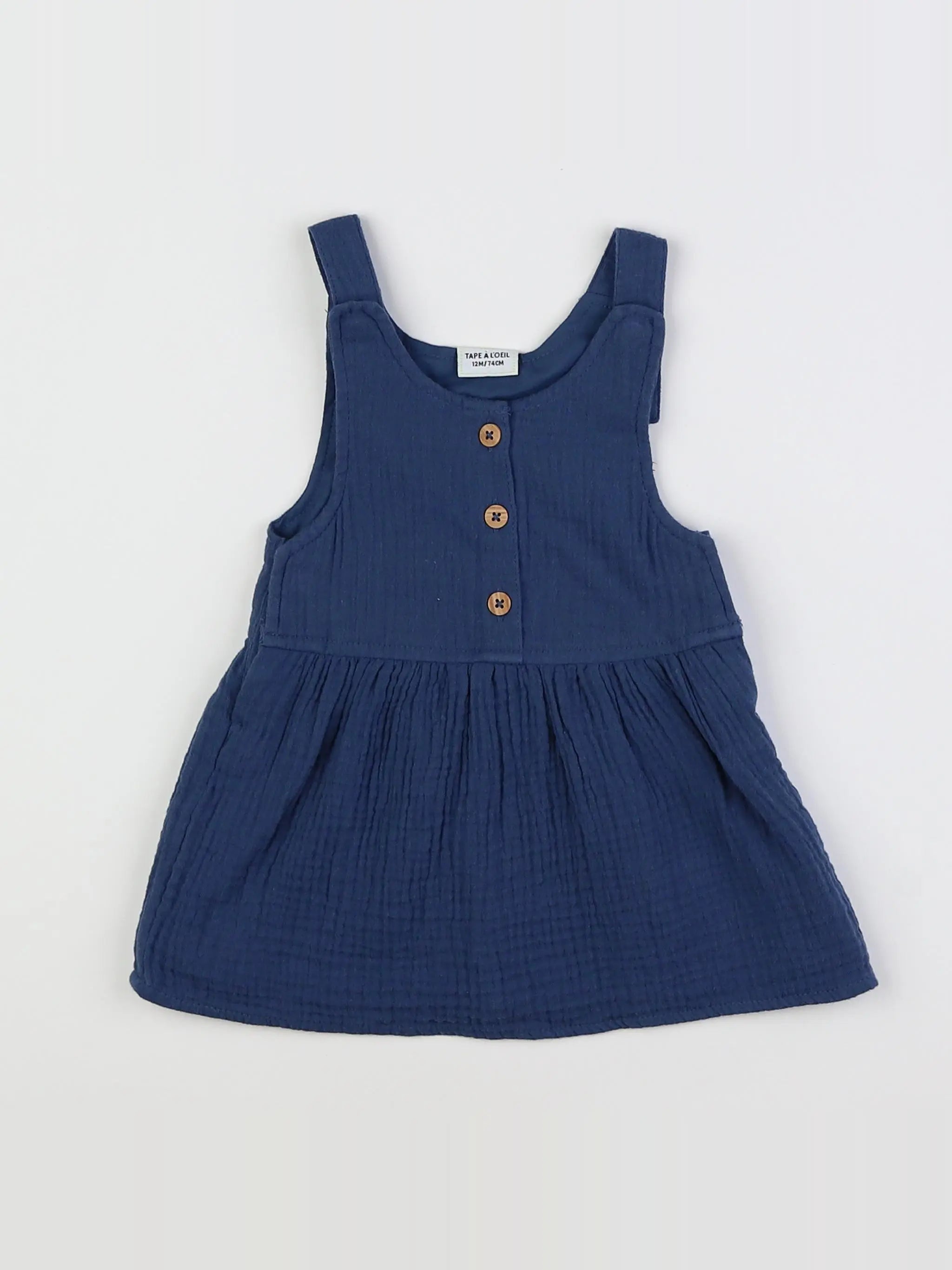Tape à l'oeil - robe bleu - 12 mois