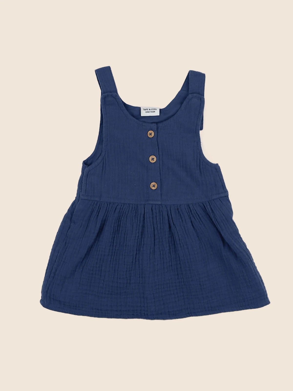 Tape à l'oeil - robe bleu - 12 mois
