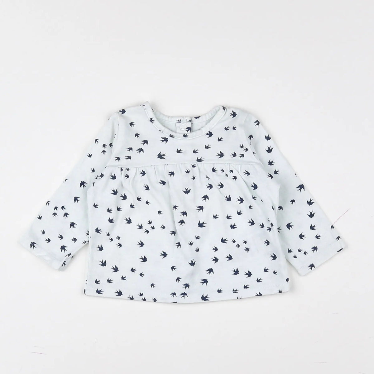 Vertbaudet - tee-shirt bleu - 3 mois