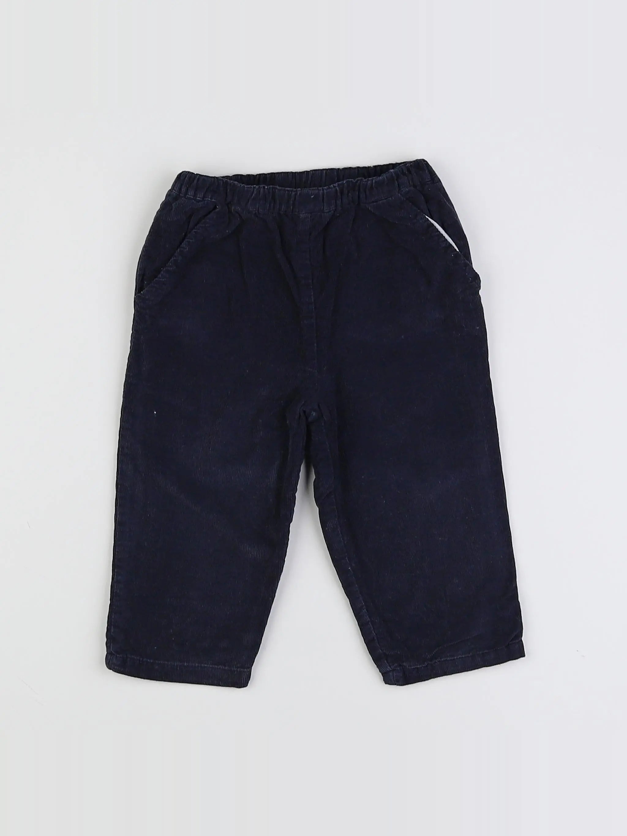 Boutchou - pantalon bleu - 9 mois