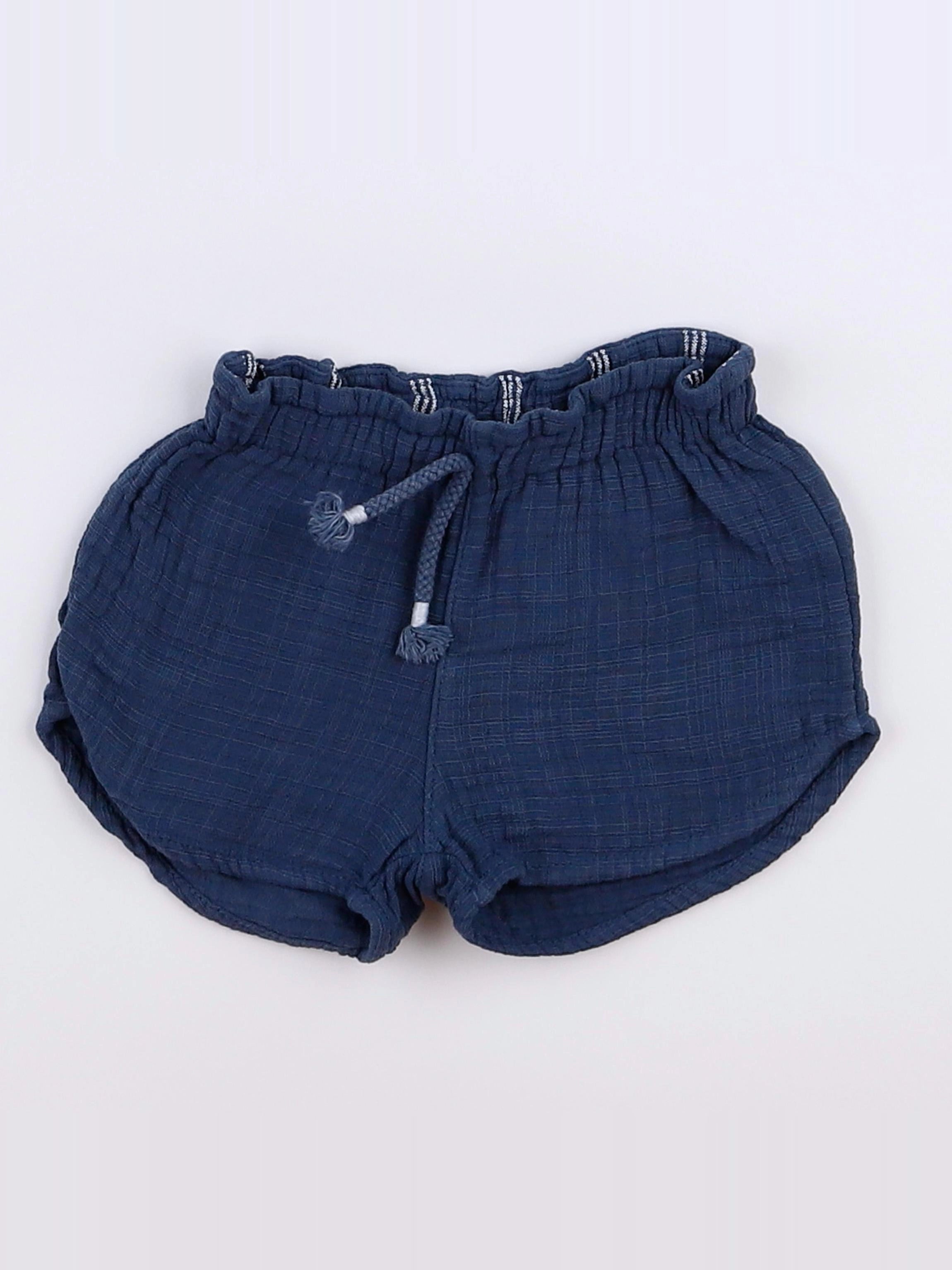 Buho - short bleu - 3 mois