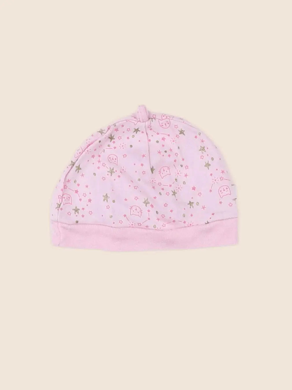 Absorba - bonnet de naissance rose - 12 mois