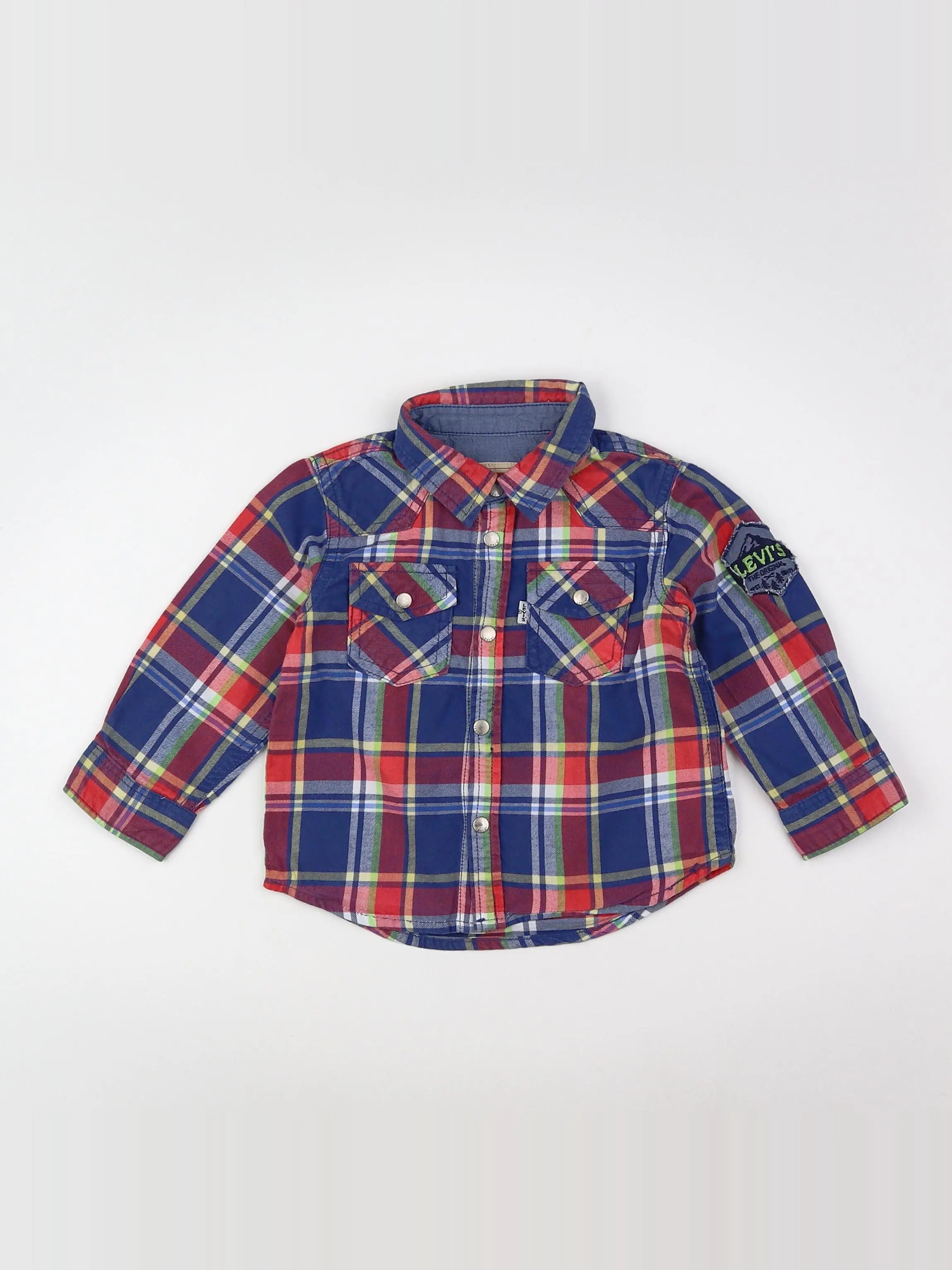 Levi's - chemise bleu, multicolore - 18 mois