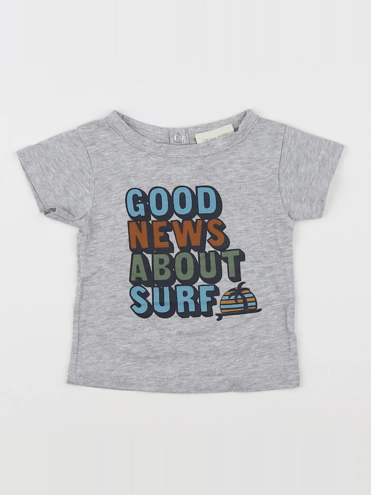 Louis Louise - tee-shirt gris - 3 mois