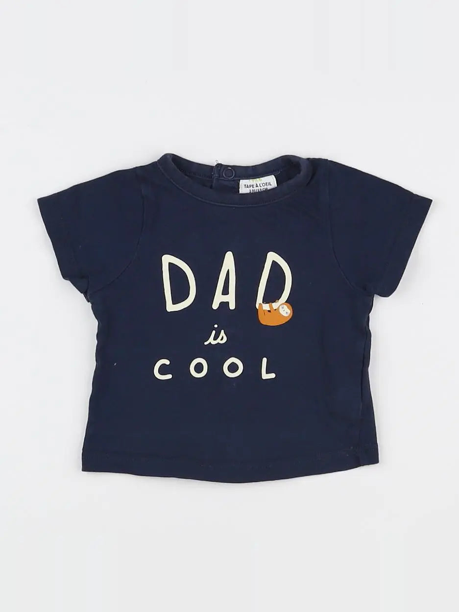Tape à l'oeil - tee-shirt bleu - 3 mois