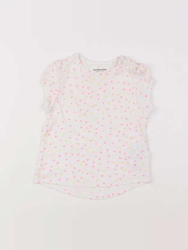 Vertbaudet - tee-shirt blanc - 9 mois