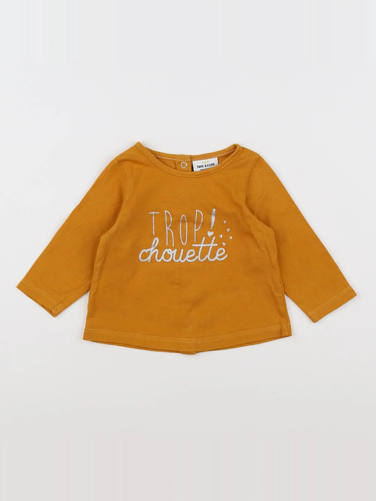 Tape à l'oeil - tee-shirt jaune, argent - 3 mois