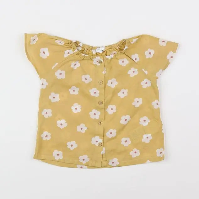 Vertbaudet - blouse jaune - 18 mois