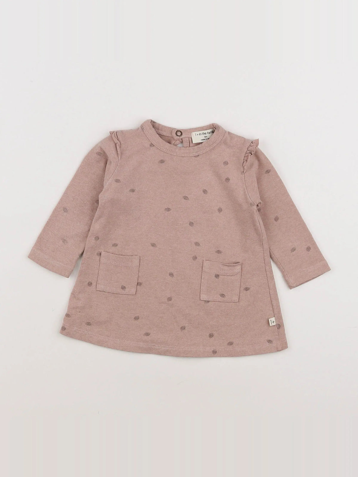 1+ In the family - robe rose - 6 mois