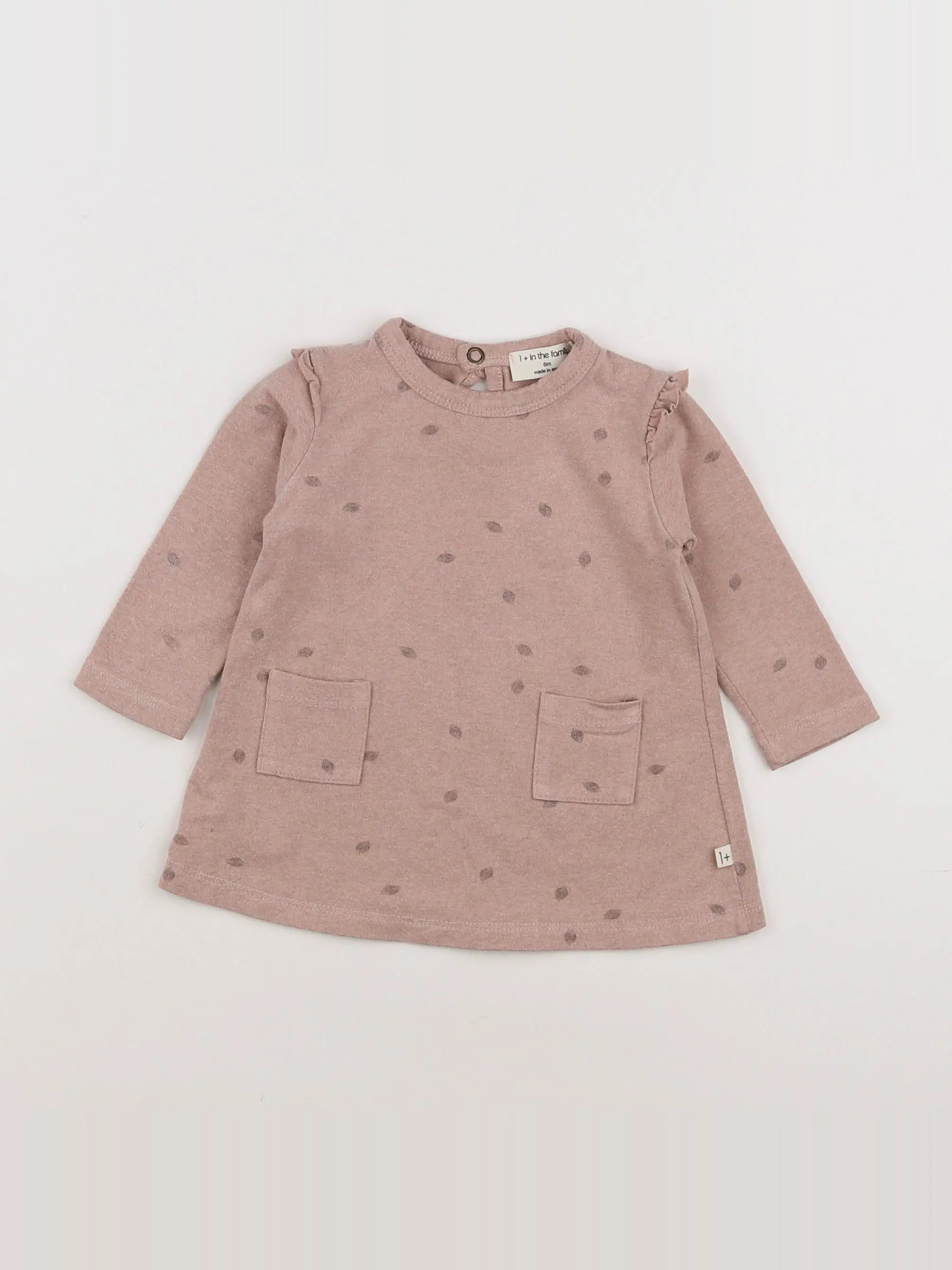 1+ In the family - robe rose - 6 mois