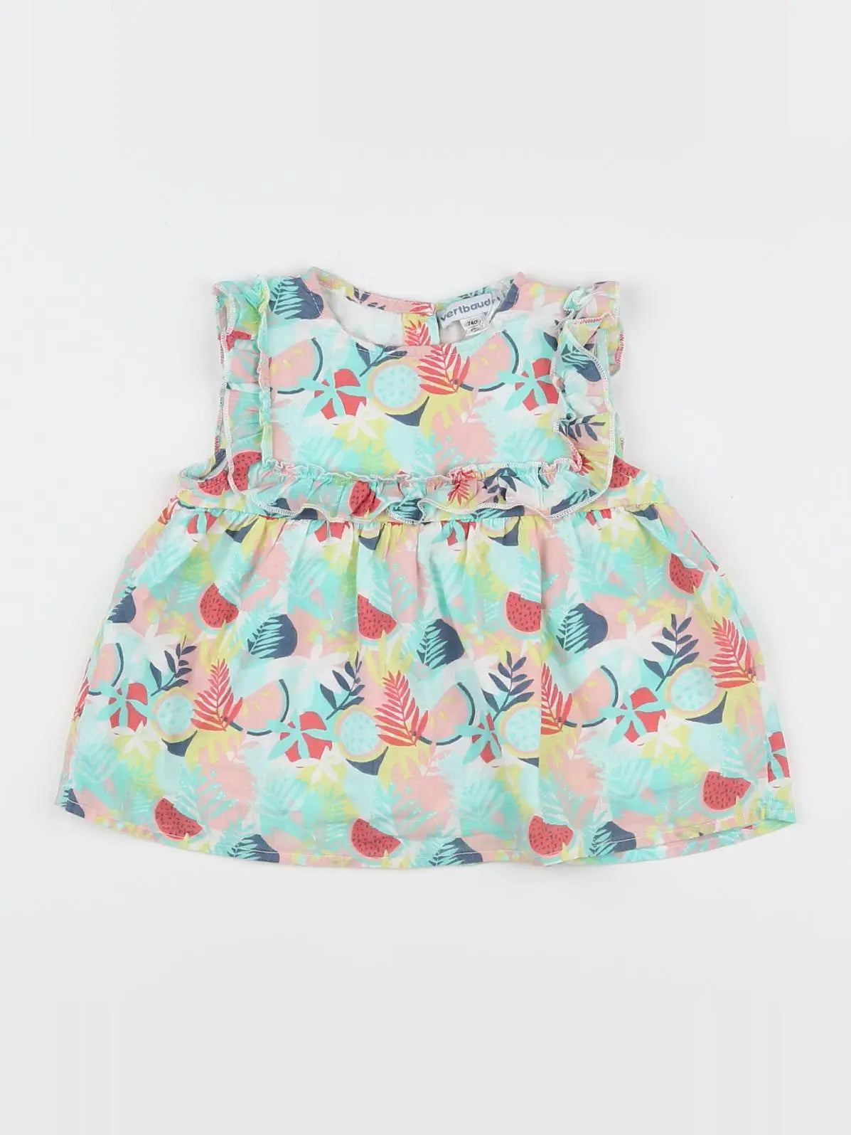 Vertbaudet - blouse multicolore - 12 mois