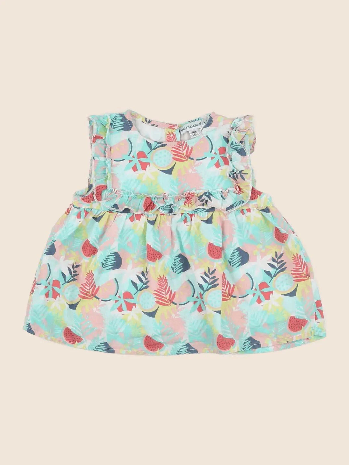 Vertbaudet - blouse multicolore - 12 mois