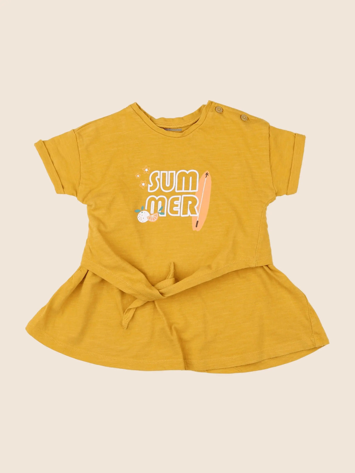 Vertbaudet - robe jaune - 12 mois