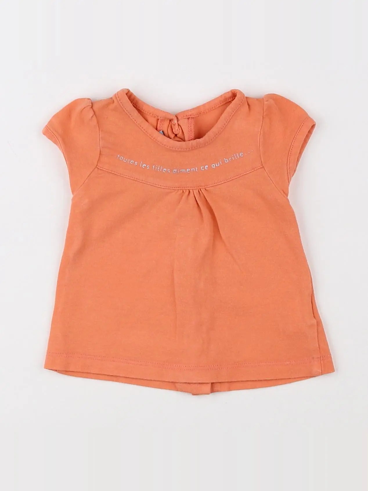 Tape à l'oeil - tee-shirt orange - 3 mois