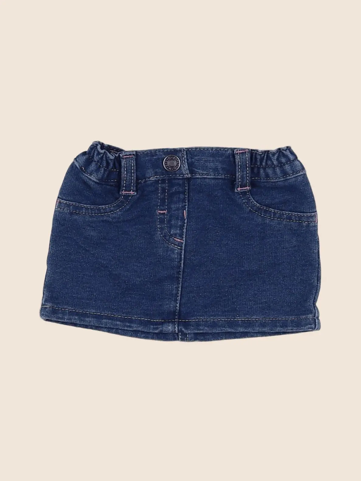 Benetton - jupe bleu - 3/6 mois