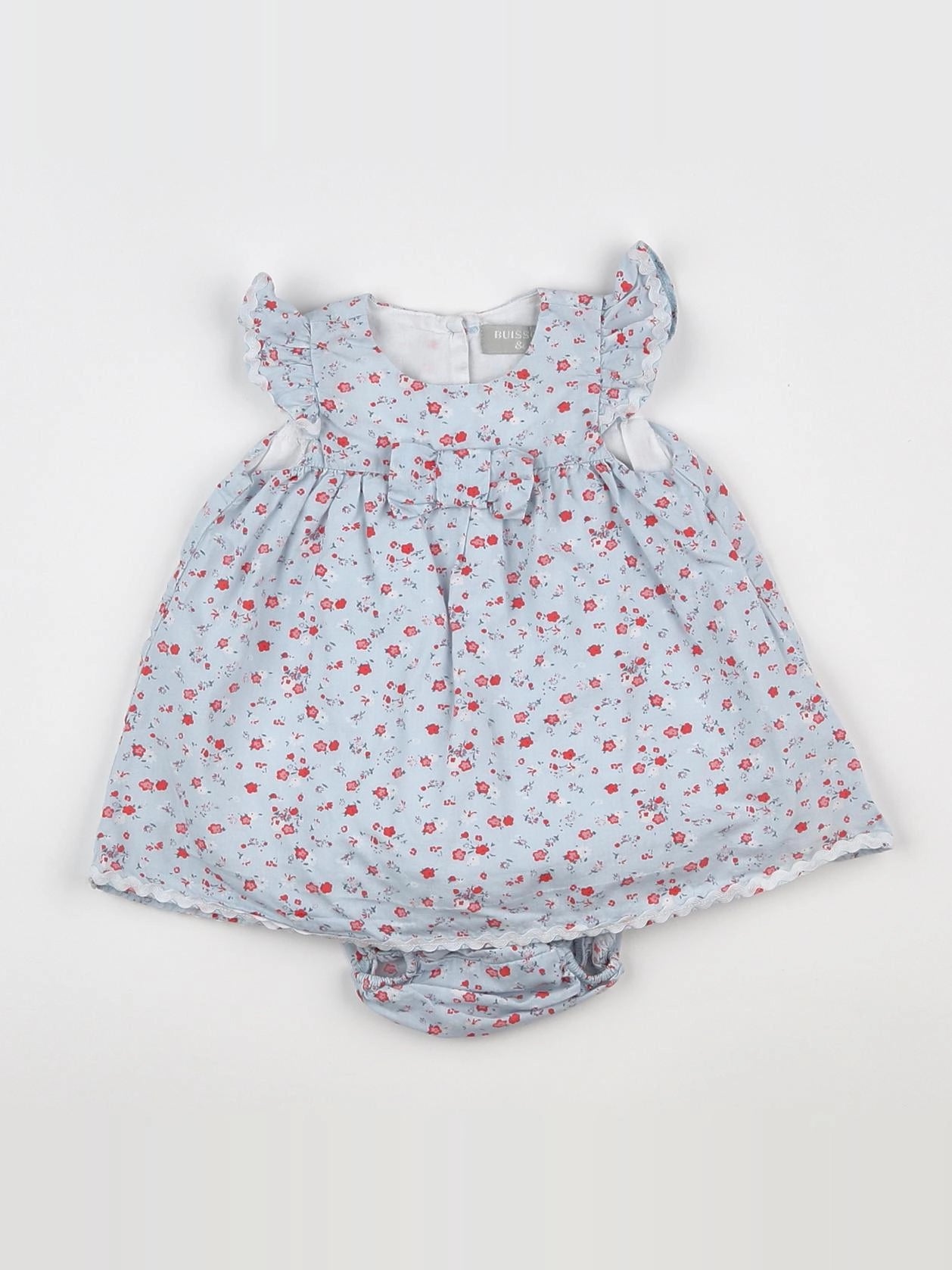 Buissonnière - robe multicolore - 3/6 mois