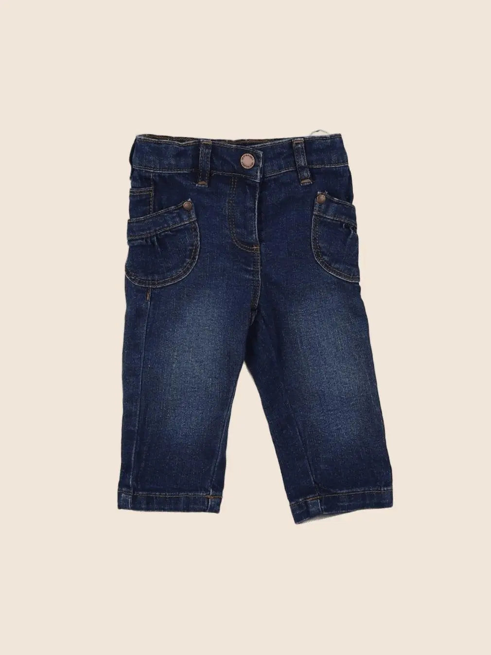 Vertbaudet - jean bleu - 3 mois