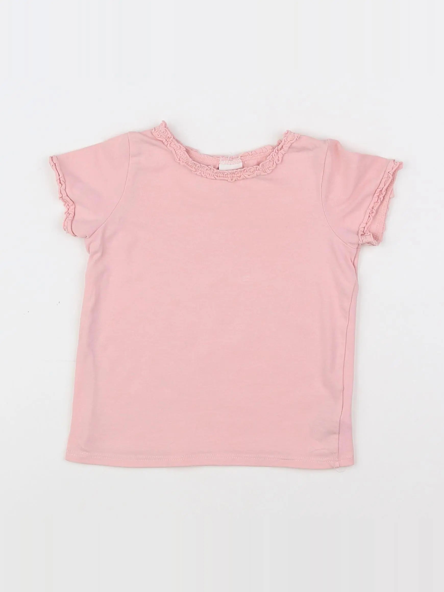 H&M - tee-shirt rose - 9/12 mois