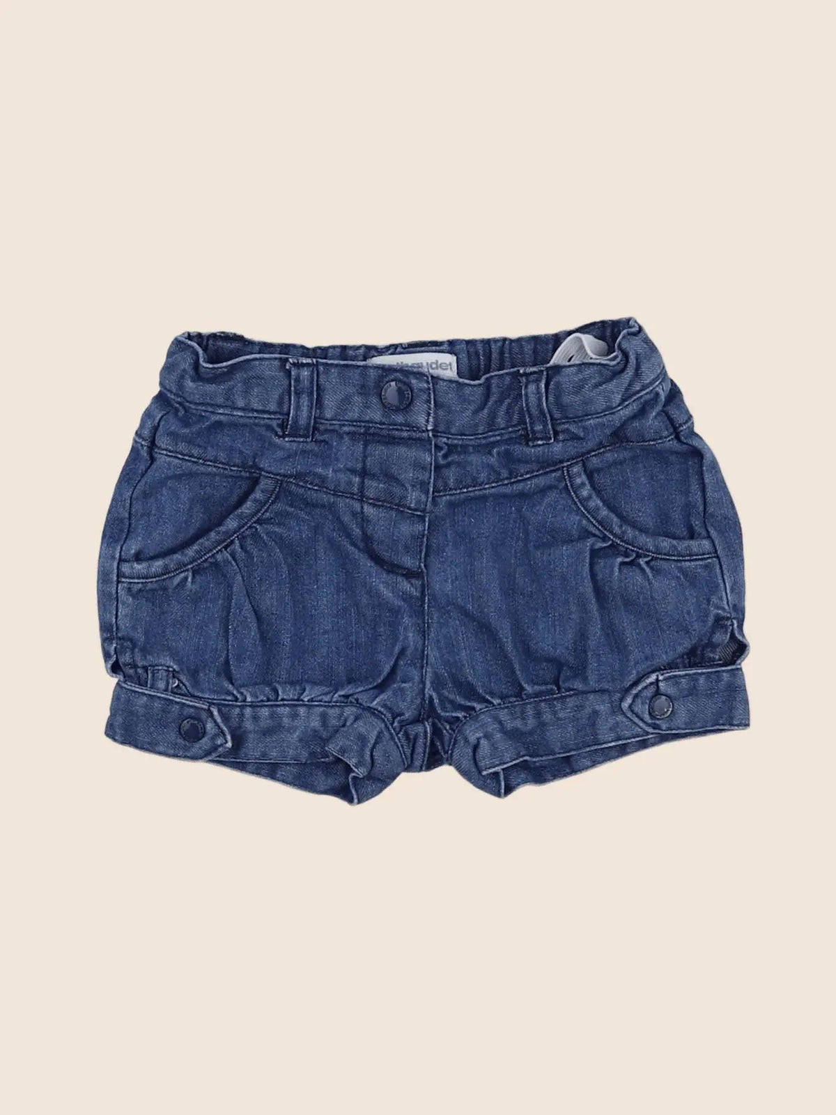Vertbaudet - short bleu - 12 mois