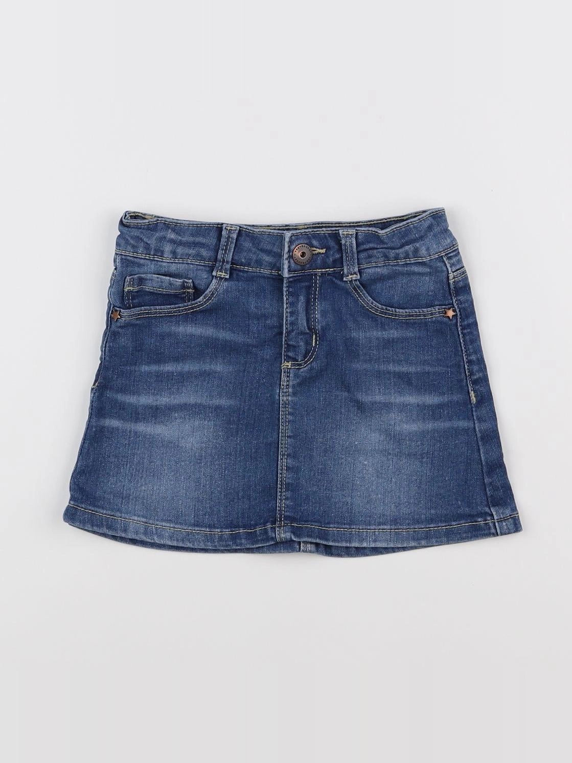 Vertbaudet - jupe bleu - 4 ans