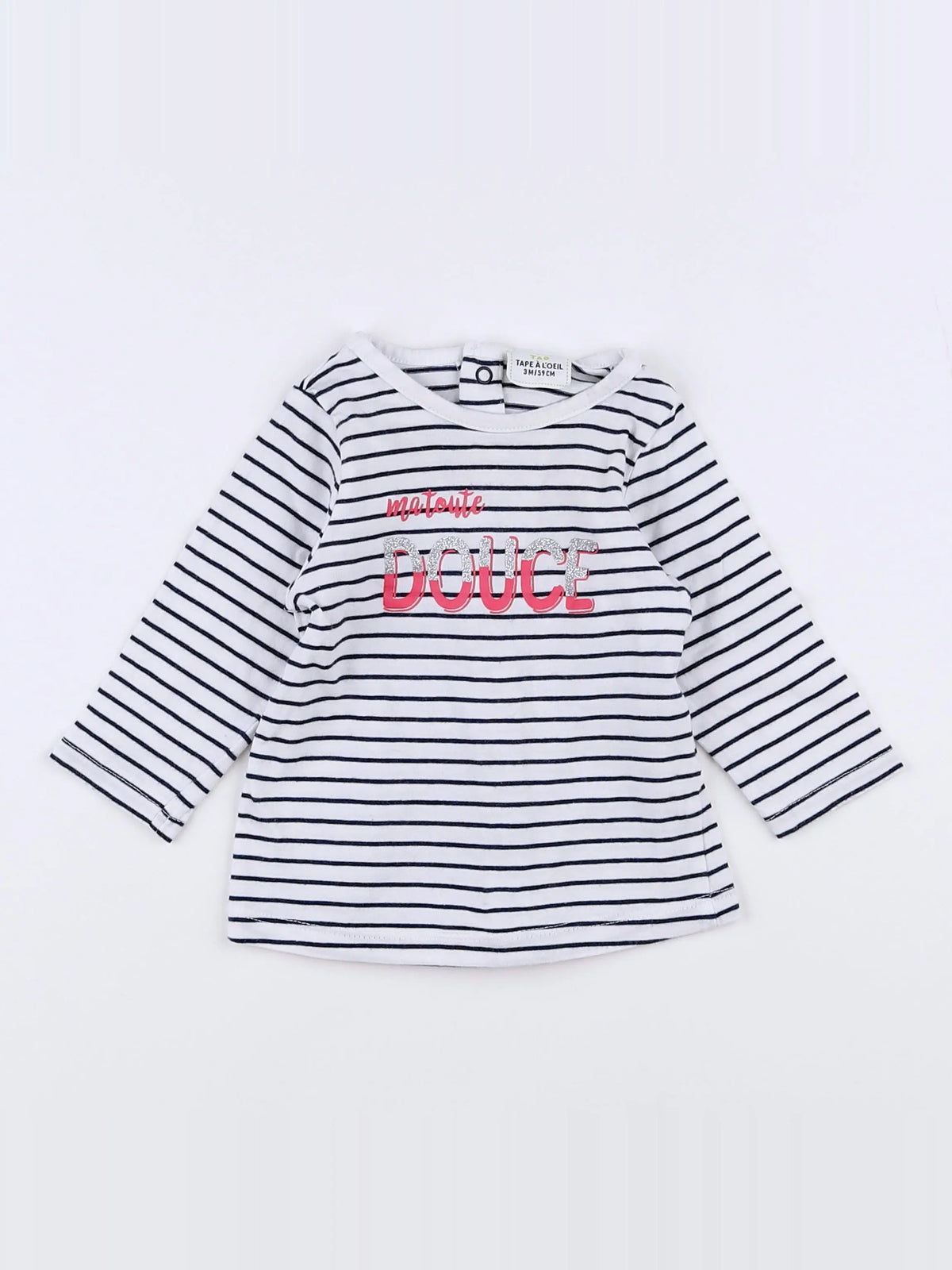 Tape à l'oeil - tee-shirt blanc - 3 mois