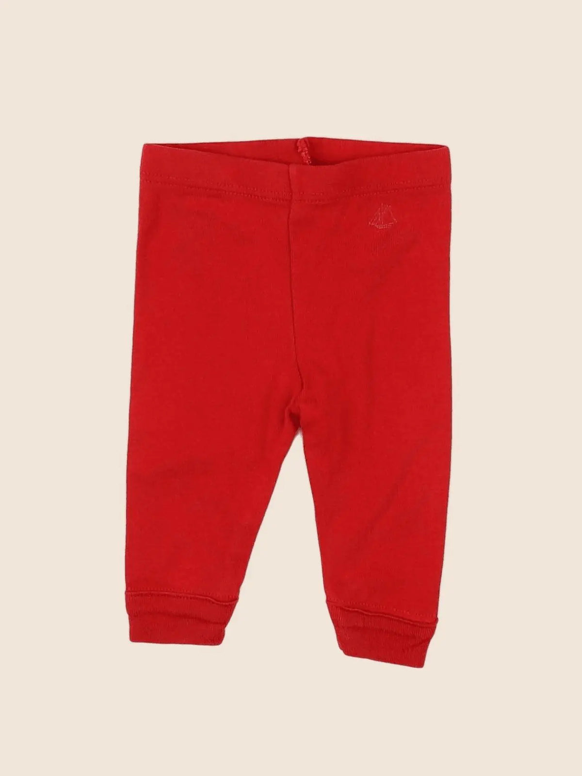 Petit Bateau - legging rouge - 3 mois