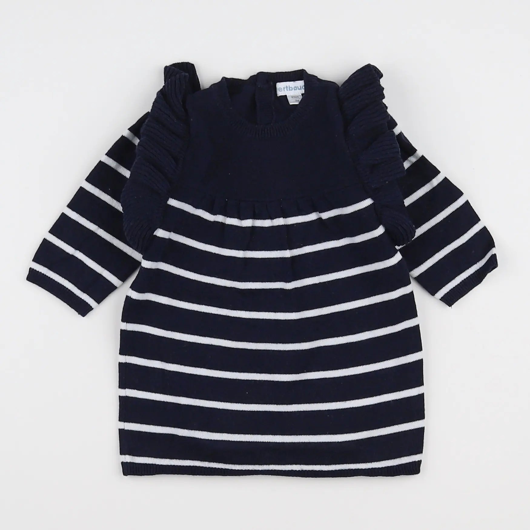 Vertbaudet - robe bleu - 3 mois