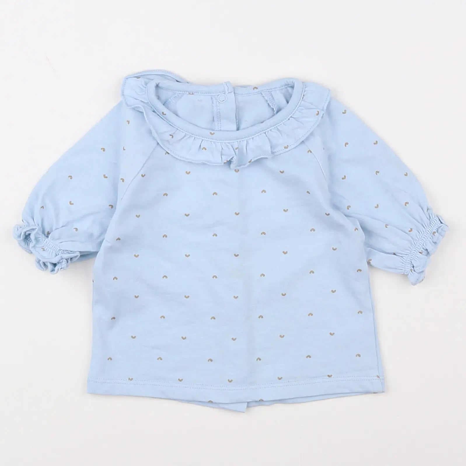 Vertbaudet - tee-shirt bleu - 9 mois