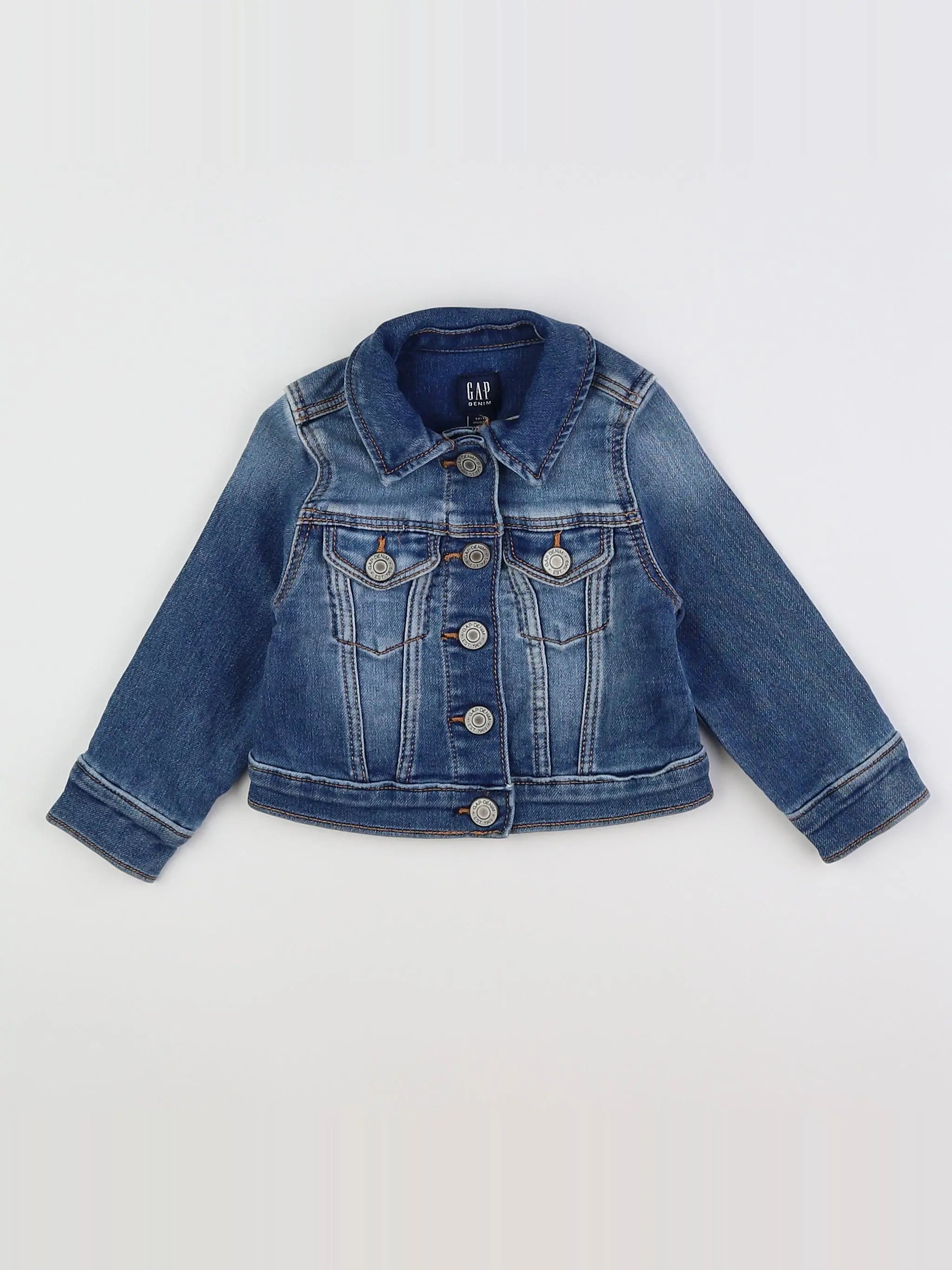 GAP - veste bleu - 12/18 mois